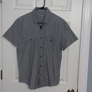 Express fitted casual dress shirt
